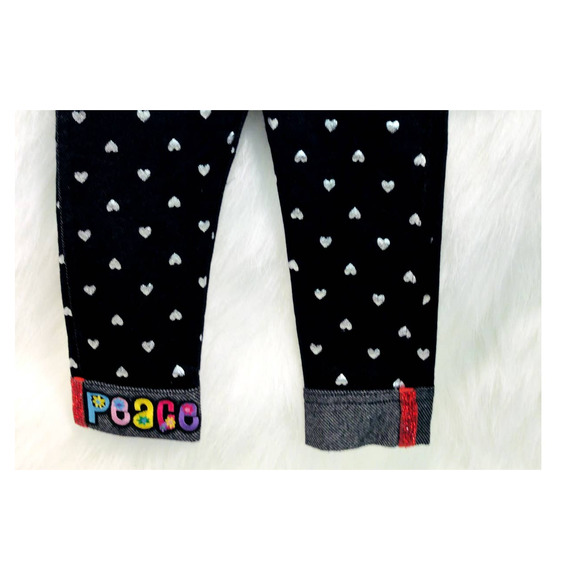 Baby Upcycled Sparkly Leggings 12 M - Picture 2 of 3